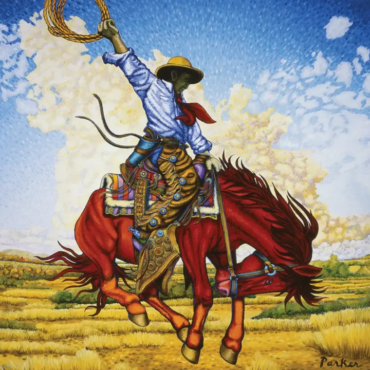 Rodeo art print by David Sherwin Parker, western artist