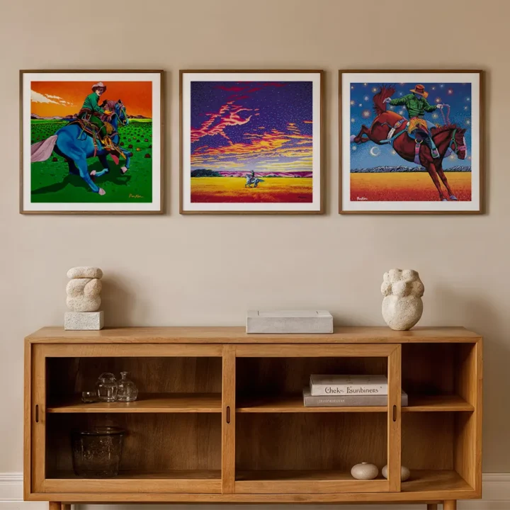 Large cowboy art print bundle